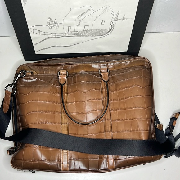 Coach Brown Metro Briefcase Croc
Embossed Leather. - Picture 5 of 16